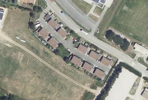 Vue aérienne du Camping à l’Ombre des Oliviers à Cazilhac