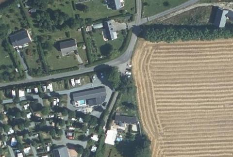 Vue aérienne du Camping Abijune à Le Tilleul