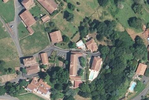Vue aérienne du Camping Amestoya à Bidarray