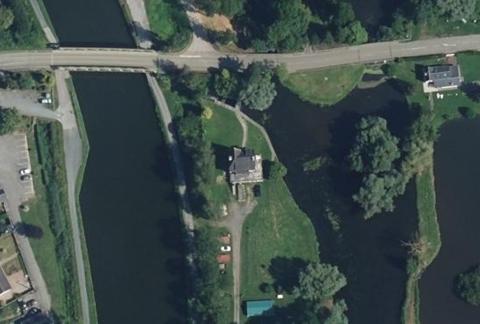 Vue aérienne du Camping au Domaine de la Canardière à Béthencourt-sur-Somme