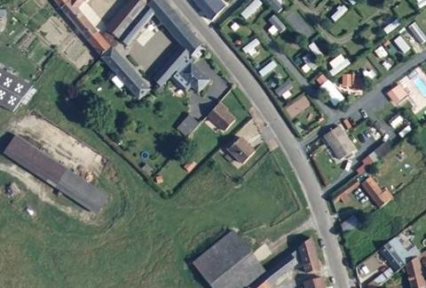 Vue aérienne du Camping au Gros Buisson à Chipilly