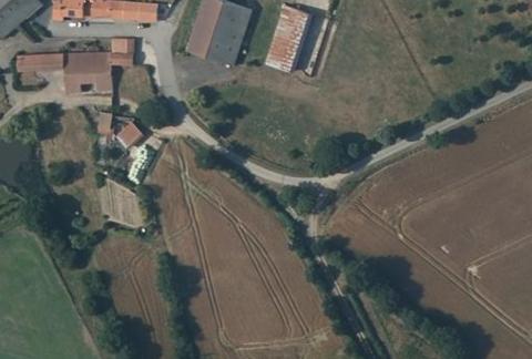 Vue aérienne du Camping au Pré de l’Étang à Sainte-Foy