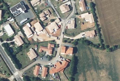 Vue aérienne du Camping au Tour de l’Aveyron à L’Hospitalet-du-Larzac