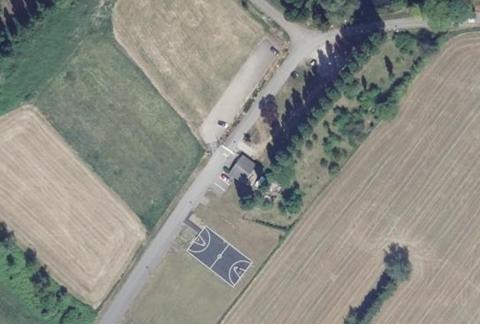 Vue aérienne du Camping Base de Plein Air à Malling
