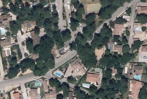 Vue aérienne du Camping Beauregard à Mornas