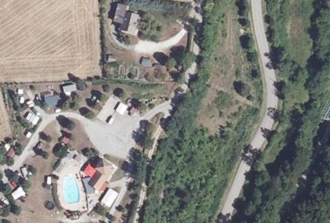 Vue aérienne du Camping Belle Roche à Lalley