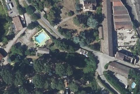 Vue aérienne du Camping Bois et Toilés à Saint-Rambert-d’Albon
