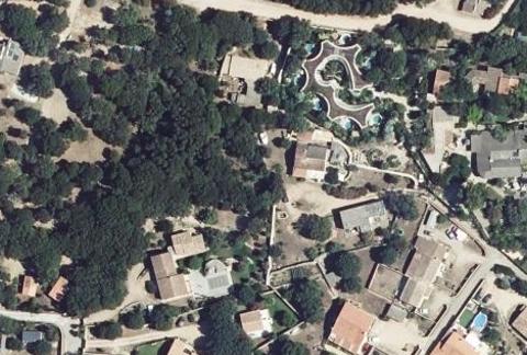 Vue aérienne du Camping Cavallo Morto à Bonifacio