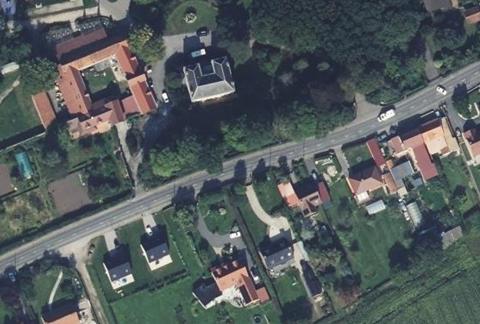 Vue aérienne du Camping Château du Gandspette à Éperlecques
