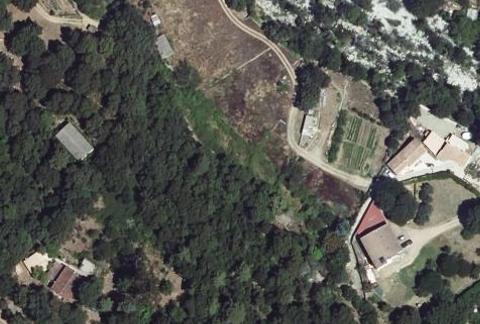 Vue aérienne du Camping Chez Bartho à Corte