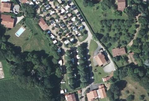 Vue aérienne du Camping Chourio à Ascain