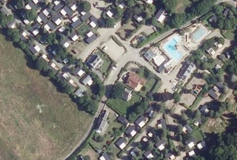 Vue aérienne du Camping Côté Ô Port Manec’H à Névez
