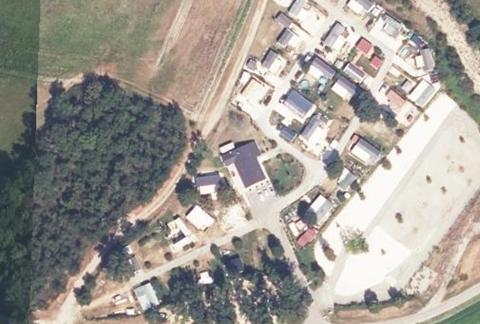 Vue aérienne du Camping d’Anglefort à Anglefort