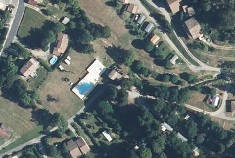 Vue aérienne du Camping de Bonneval à Fabras