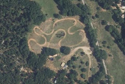 Vue aérienne du Camping de Chanteraine à Aiguines