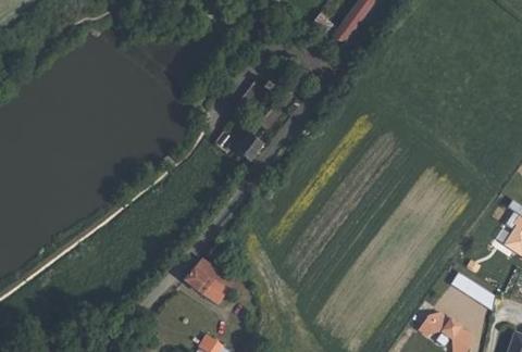 Vue aérienne du Camping de Coulvée à Chemillé