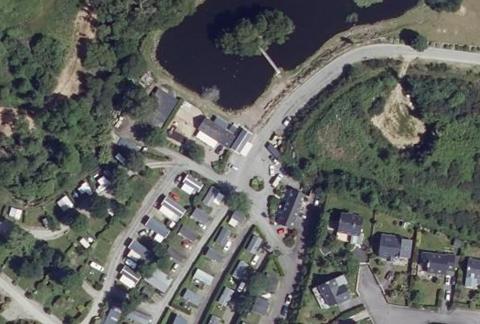 Vue aérienne du Camping de Keromen à Saint-Évarzec