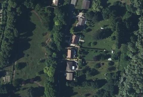 Vue aérienne du Camping de l’Aulnaie à Dangu