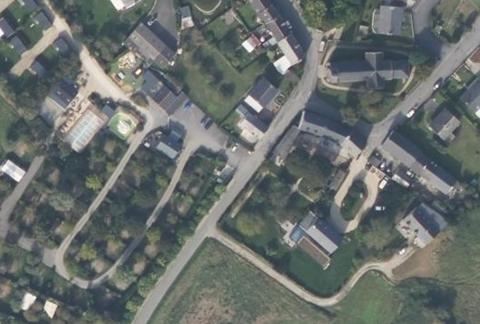 Vue aérienne du Camping de l’Île Verte à Saint-Benoît-des-Ondes