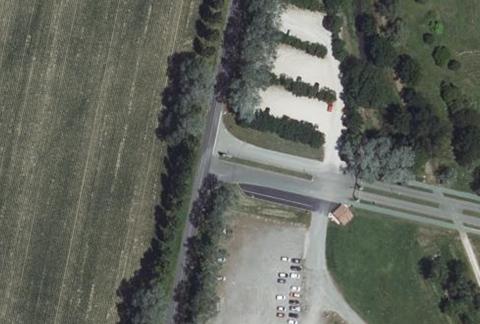 Vue aérienne du Camping de la Base de Loisirs du Tarn et de la Garonne à Saint-Nicolas-de-la-Grave