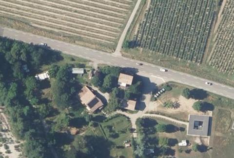 Vue aérienne du Camping de la Clairette à Espenel