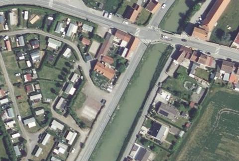 Vue aérienne du Camping de la Colme à Looberghe