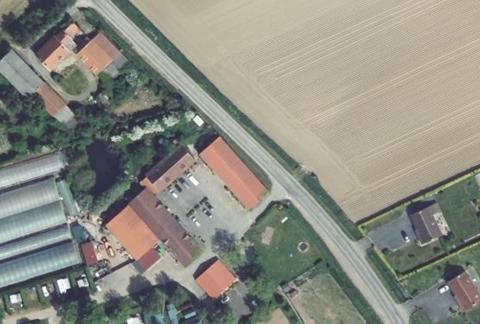 Vue aérienne du Camping de la Ferme des Saules à Bailleul