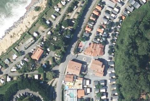 Vue aérienne du Camping de la Ferme Erromardie à Saint-Jean-de-Luz