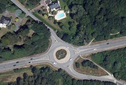 Vue aérienne du Camping de la Fontaine à Larmor-Plage
