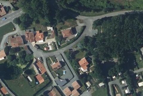 Vue aérienne du Camping de la Motte à Vendrennes