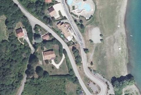 Vue aérienne du Camping de la Plage à Treffort