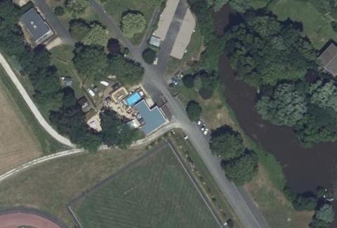 Vue aérienne du Camping de la Tête Noire à Buzançais
