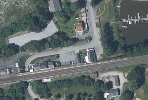 Vue aérienne du Camping de la Tour à Oudon