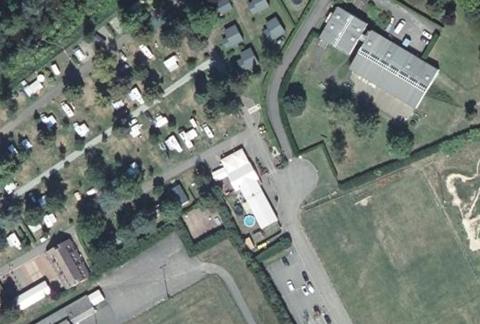 Vue aérienne du Camping de Masevaux à Masevaux