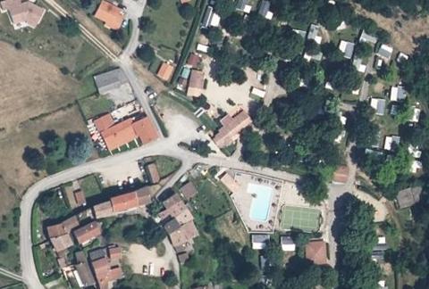 Vue aérienne du Camping de Retourtour à Lamastre