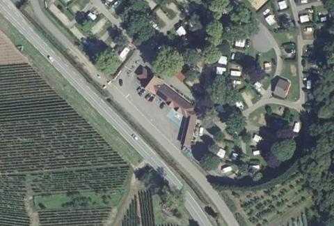 Vue aérienne du Camping de Riquewihr à Riquewihr