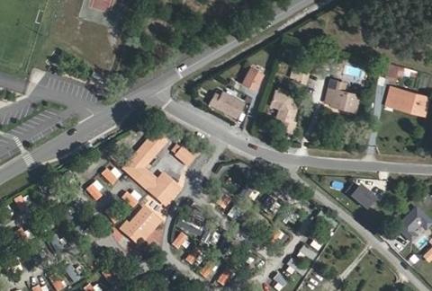 Vue aérienne du Camping de Samba à Mios