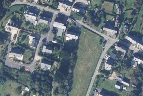Vue aérienne du Camping de Tannée à Saint-Coulomb