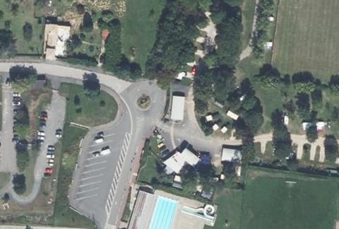 Vue aérienne du Camping de Tournus à Tournus