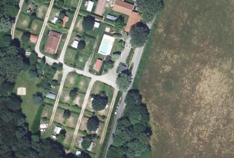 Vue aérienne du Camping des Alouettes à Cognac-la-Forêt