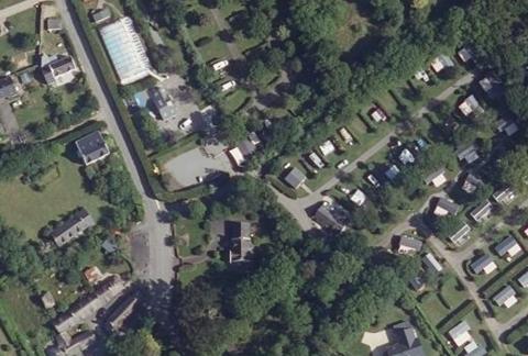 Vue aérienne du Camping des Chaumières à Névez