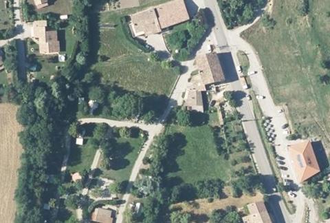 Vue aérienne du Camping des Écureuils à Recoubeau-Jansac