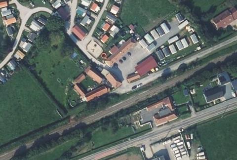 Vue aérienne du Camping des Étangs à Rollancourt