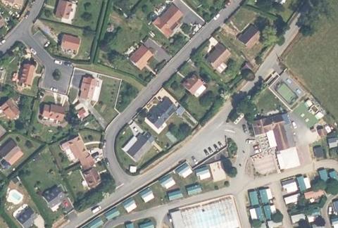 Vue aérienne du Camping des Haras à Touques