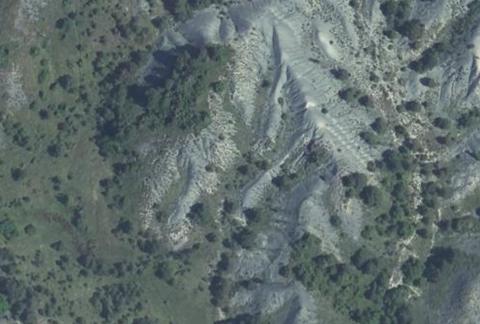 Vue aérienne du Camping des Rosières à Rosans