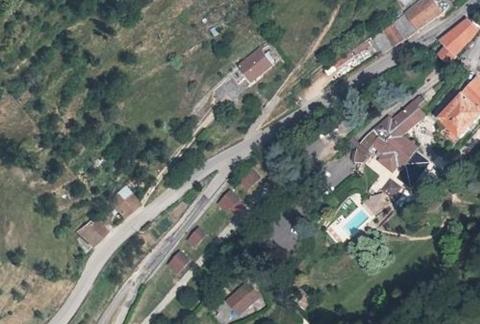 Vue aérienne du Camping Domaine des Cabanes Suspendues à Satillieu