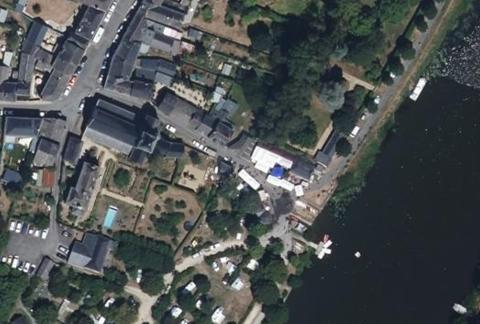 Vue aérienne du Camping du Bac à Ménil