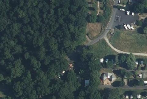 Vue aérienne du Camping du Bec de Cisse à Vouvray
