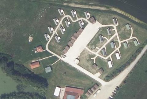 Vue aérienne du Camping du Domaine de la Grange des Champs à Lorris