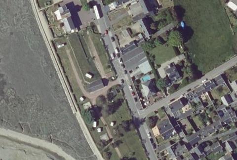 Vue aérienne du Camping du Havre de Regneville sur Mer à Regnéville-sur-Mer